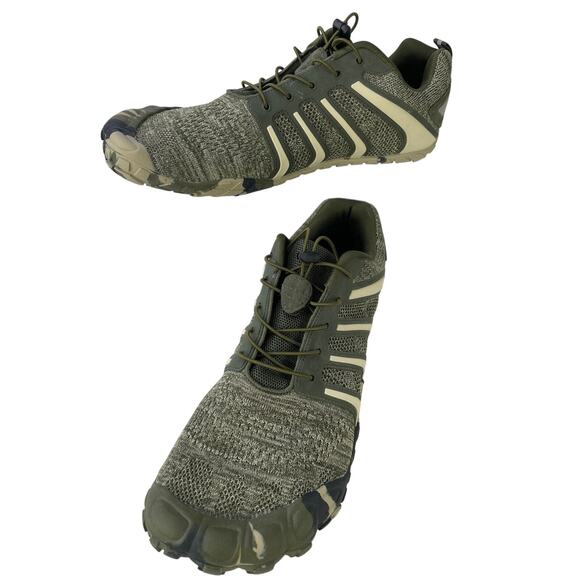 Oranginer Barefoot Men Minimalist Camo Green No Tie Lace Flexible Shoe NWOT S 13 main image 12